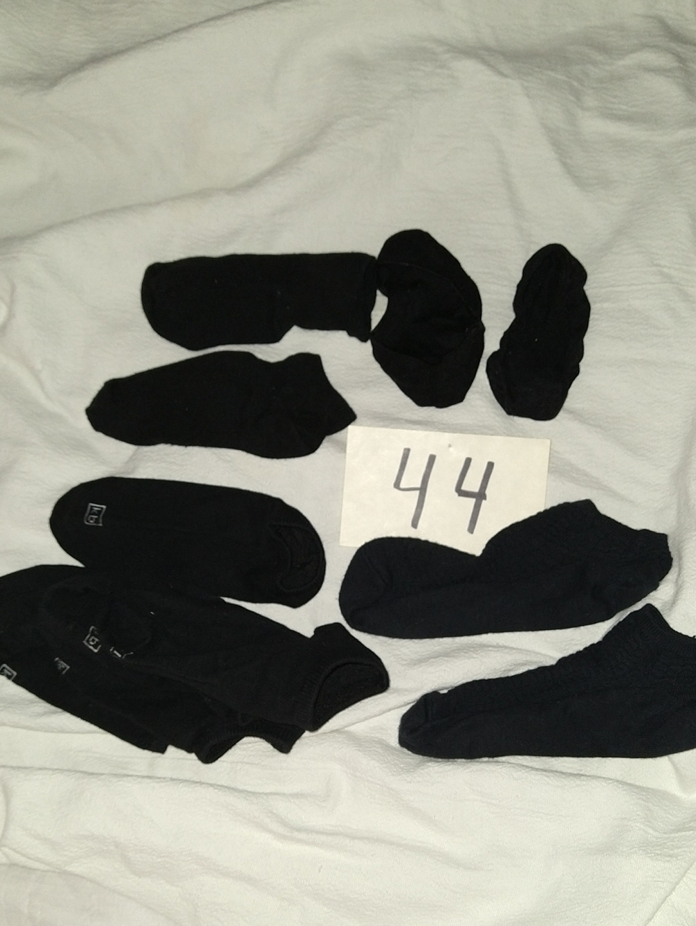 Women's Black No-Show Socks - 6 Pairs